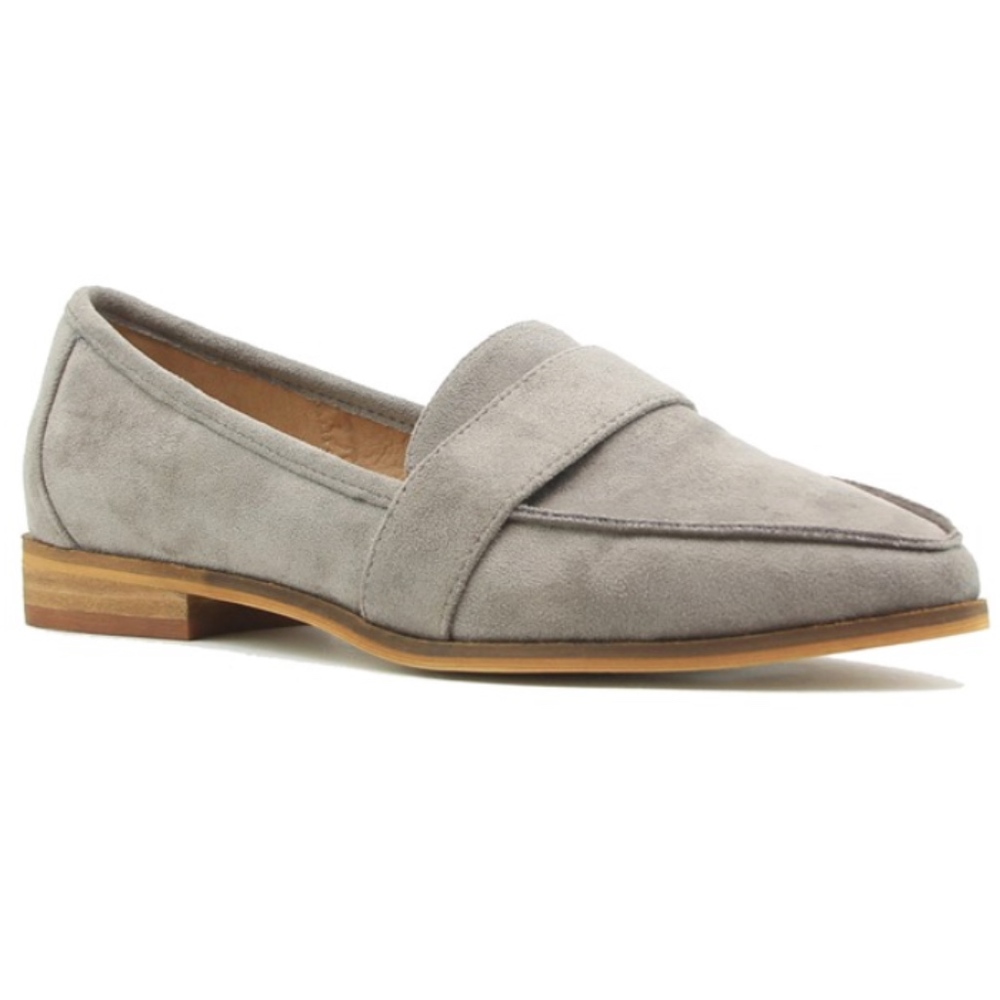 Grey Suede Slip-On Loafer - Picture 4 of 4